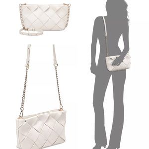 INC. Michaelaa Woven Crossbody Bag